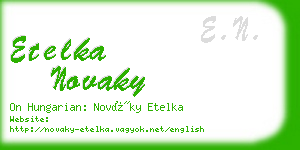etelka novaky business card